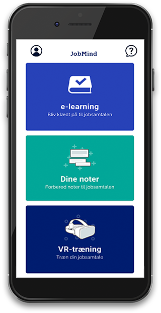 Screenshot af JobMind app